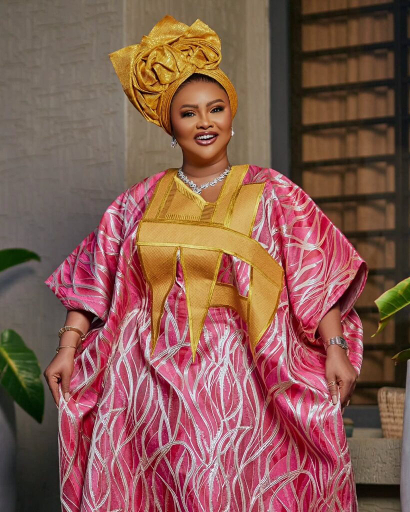 Nana Ama McBrown in a Ghanaian Maxi dress.
