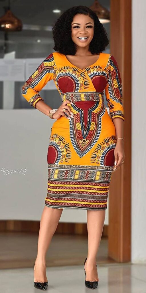 Serwaa Amihere is wearing a gorgeous Dashiki dress