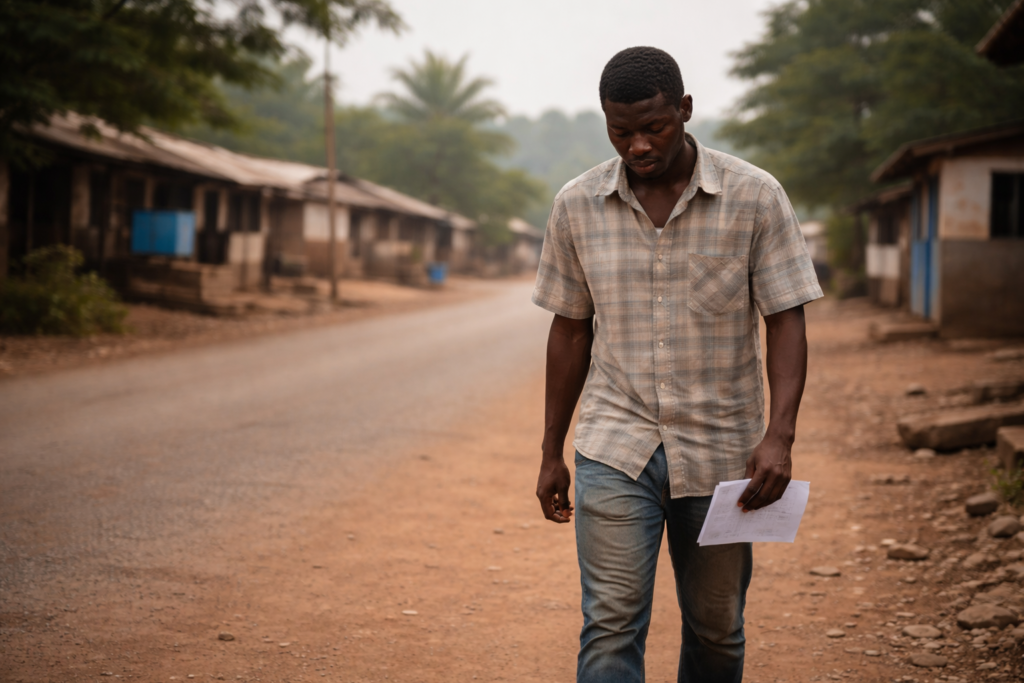 Ernest was a failure to many as he walked alone on a dusty roadside in a small town, holding a folded job application.