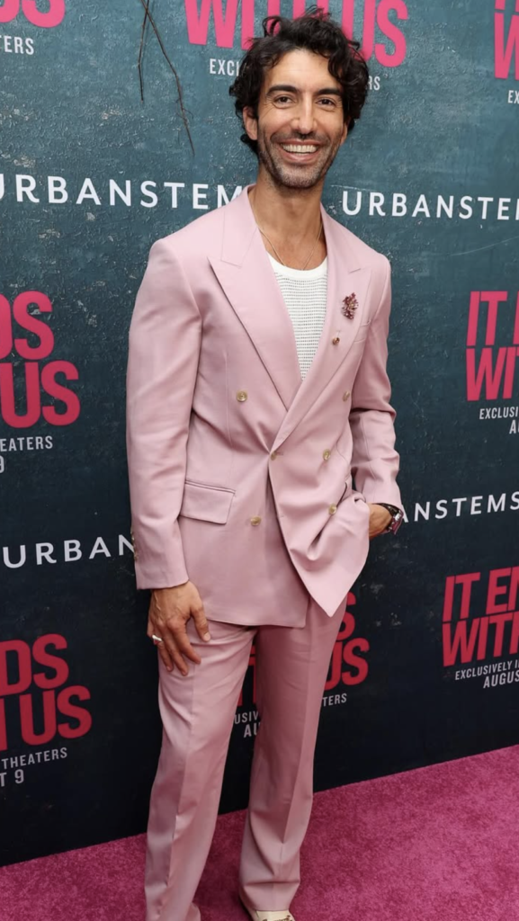 Justin Baldoni on red carpet at It Ends With Us premiere before Blake Lively lawsuit