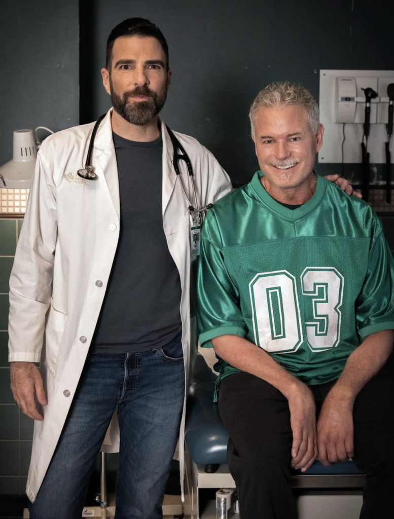 Eric Dane smiling in medical clinic after ALS diagnosis, Grey’s Anatomy actor showing resilience and courage