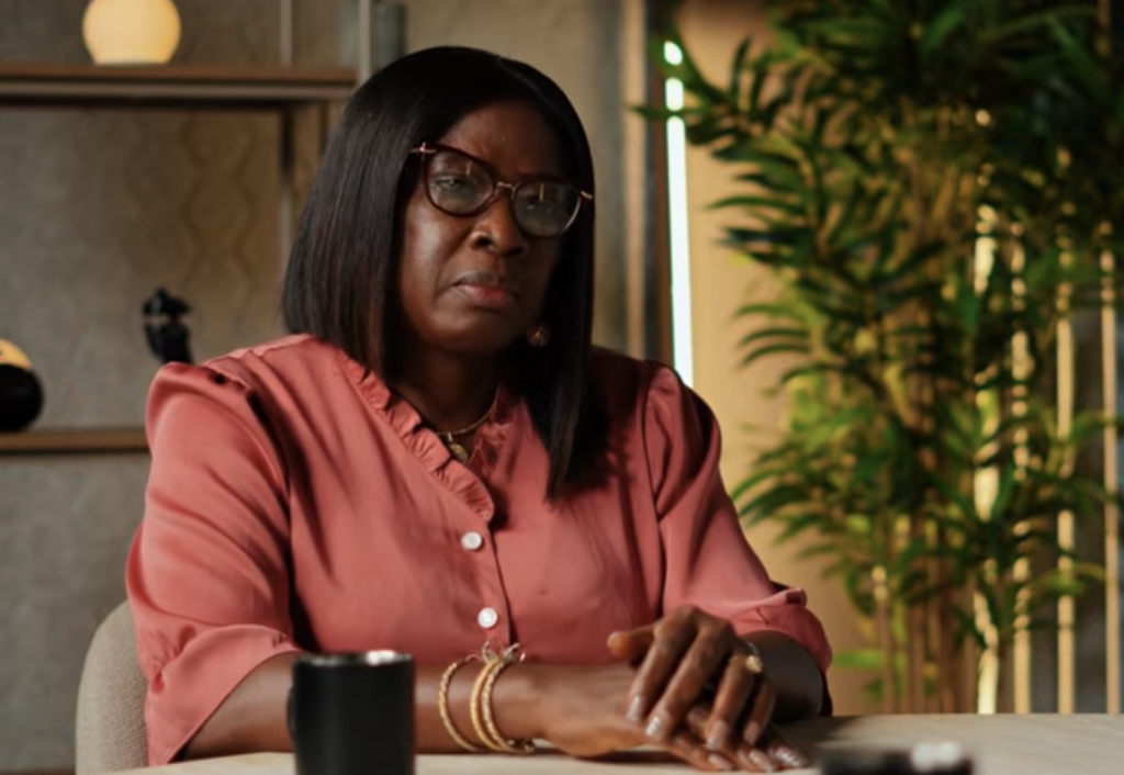 Mama Cathy speaking during an interview about marriage and finances